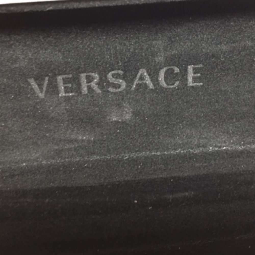 Versace Designer Eyeglass/Sunglass Case -Gold Letter Clamshell Hard Case White - Picture 7 of 7